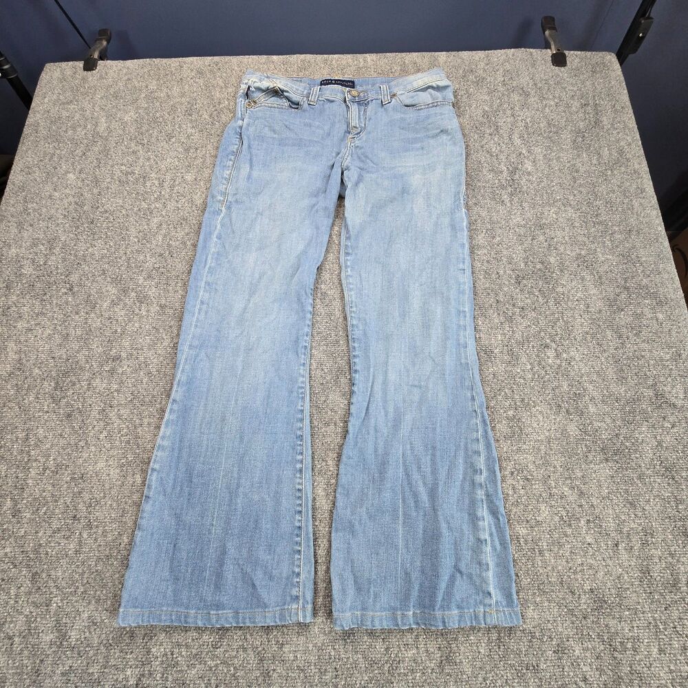 Rock & Republic Roth Bootcut Jeans Women's 10M Light Wash Embroidered